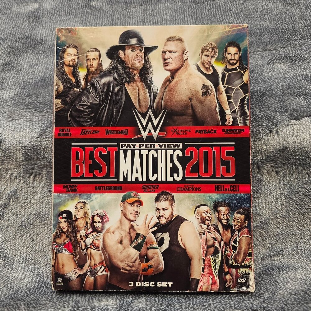 Best Pay Per View  Matches 2015 Wrestling WWE Superstars and Divas 3 DvD Set